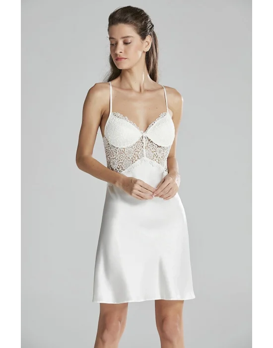 Pierre Cardin 6625 Kısa Gecelikli 6lı İpek Set