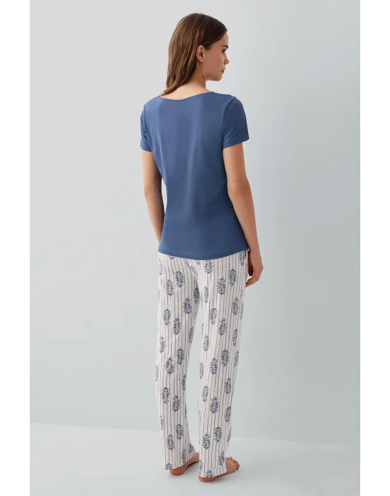 Pierre Cardin 9214-S Kadın Kısa Kol Pijama Takımı