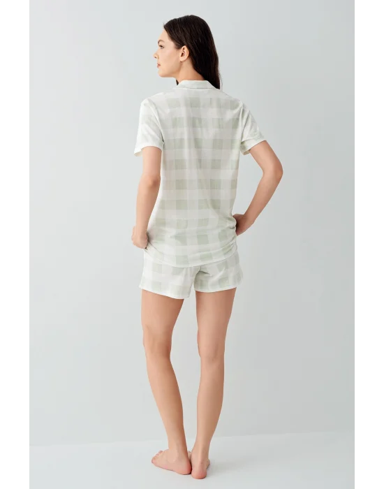 Arnetta 3578-S Kadın Gömlek Pijama Şort Takım
