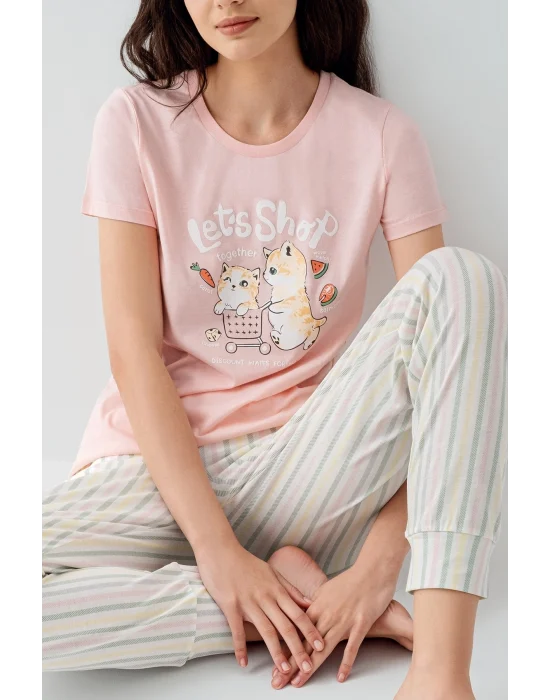 Arnetta 3571-S Kısa Kol Pijama Takımı