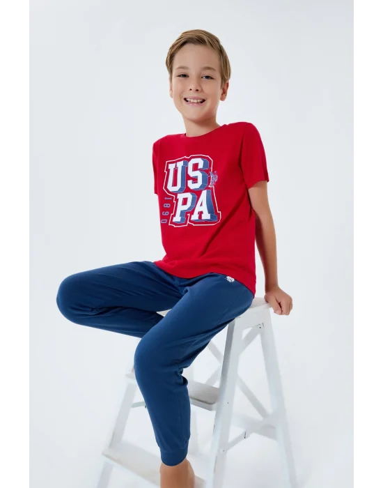 US Polo 2410-4 Erkek Çocuk Pijama Takım