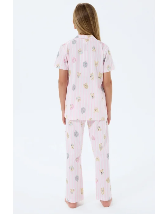 RolyPoly 3809-2 Kız Çocuk Kısa Kol Pijama Takımı