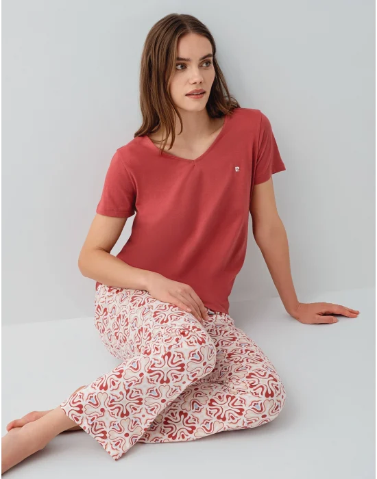 Pierre Cardin 9195-X Kadın Kısa Kol Pijama Takımı