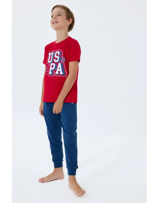 US Polo 2410-G Erkek Garson Pijama Takım