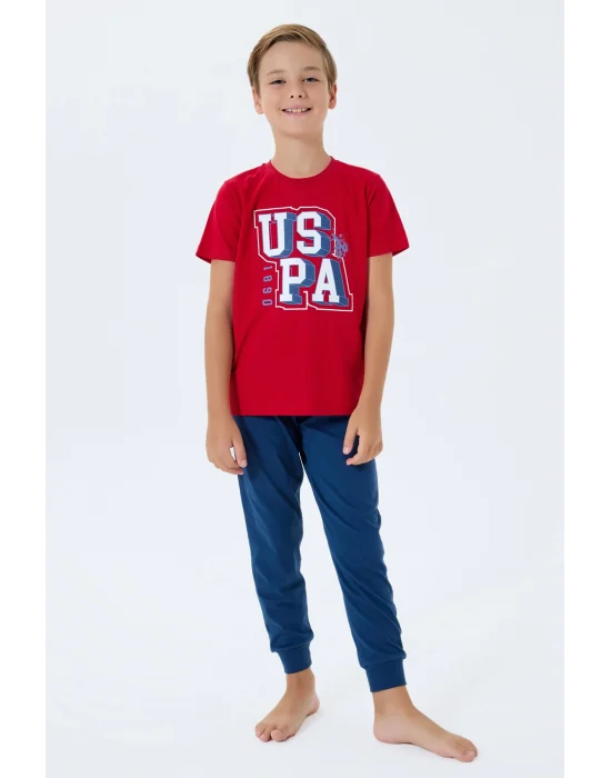 US Polo 2410-G Erkek Garson Pijama Takım