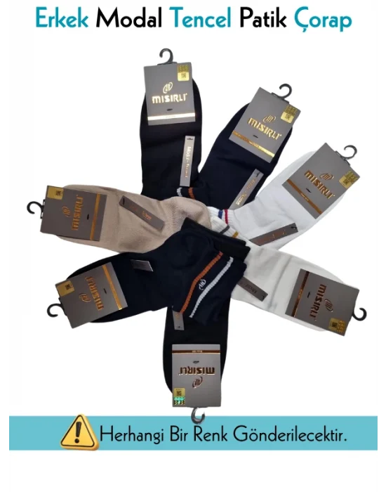 Mısırlı 61207 Erkek Modal Tencel Patik Çorap