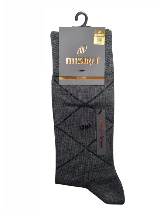 Mısırlı 61052 Erkek Modal Tencel Desenli Soket Çorap