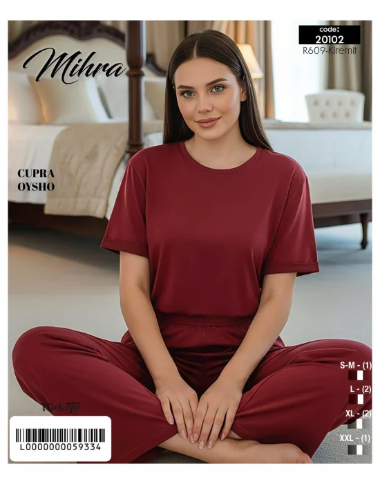 Mihra 20102 Kadın Oysho Kısa Kol Pijama Takımı