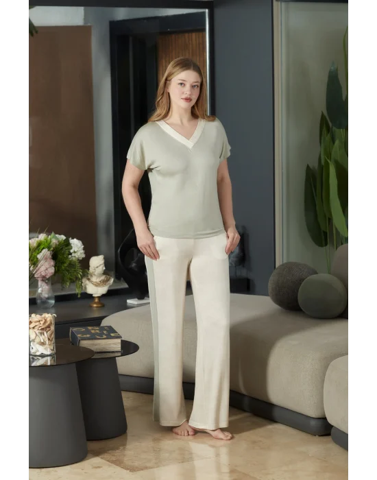 Aqua 26888 Kadın Kısa Kol Pijama Takımı