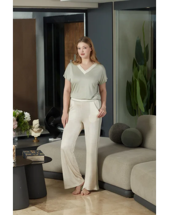 Aqua 26888 Kadın Kısa Kol Pijama Takımı