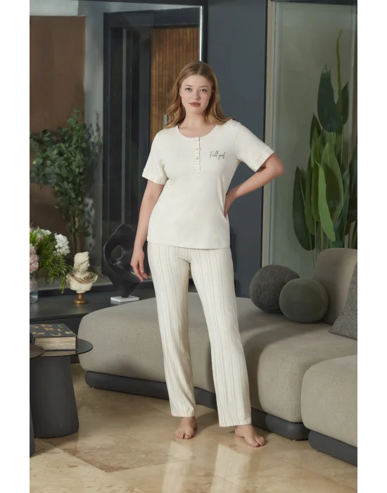 Aqua 26573 Kadın Kısa Kol Pijama Takımı