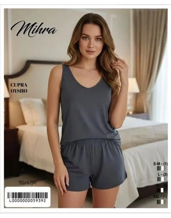 Mihra 20101 Kadın Oysho Askılı Şortlu Takım