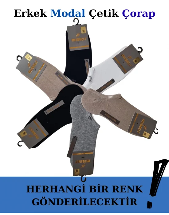 Mısırlı 61357 Erkek Modal Çetik Çorap