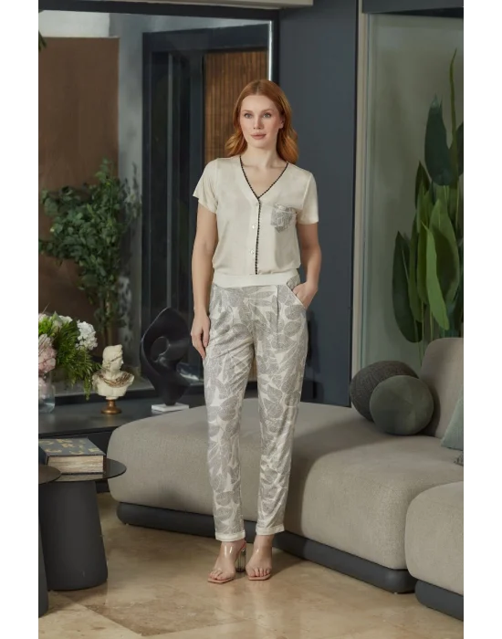 Aqua 26602 Kadın Kısa Kol Pijama Takımı