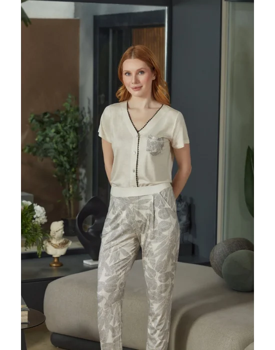 Aqua 26602 Kadın Kısa Kol Pijama Takımı
