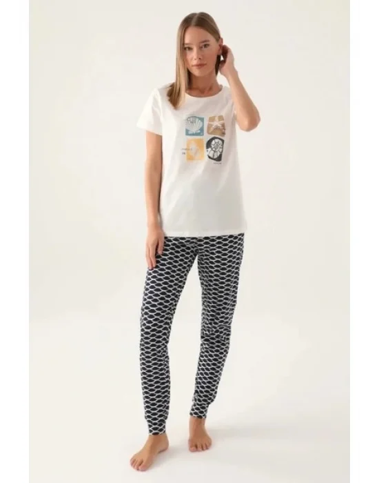 Arnetta 2871-S  Kadın Kısa Kol Pijama Takımı