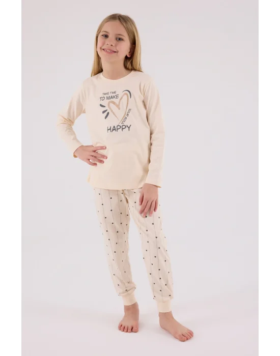 Arnetta 3434-G Kız Çocuk Uzun Kol Pijama Takım