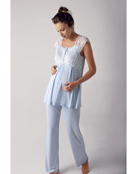 Artış 13200 Bayan Kısa Kol Lohusa Pijama Takımı