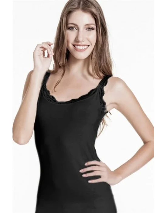 Çift Kaplan 714 Bayan Dantelli Atlet