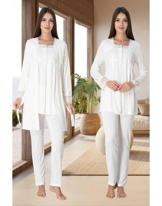 Effortt 2401  Sabahlıklı Lohusa Pijama Takımı