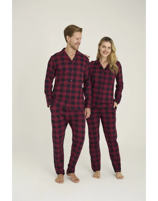 Kocabey 9209 Erkek Apaj Yaka Pijama Takım