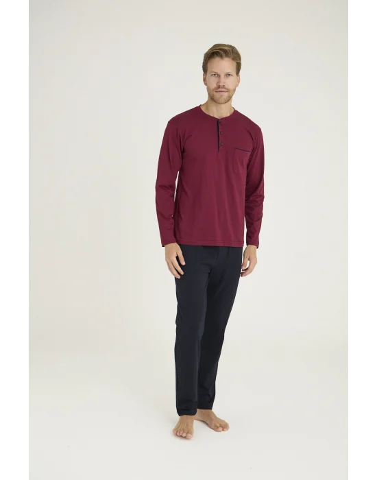 Kocabey 9250 Erkek Midi Yaka Pijama Takım