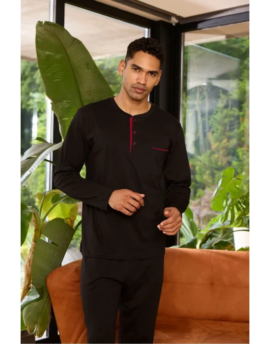 Kocabey 9250 Erkek Midi Yaka Pijama Takım