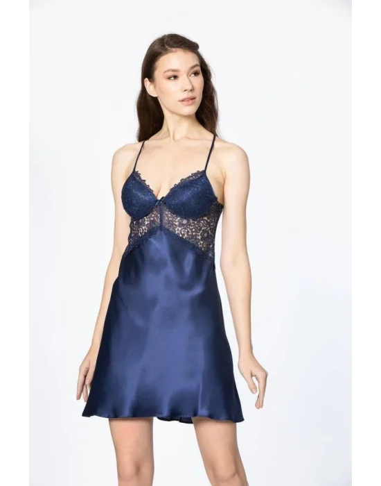 Pierre Cardin 6625 Kısa Gecelikli 6lı İpek Set