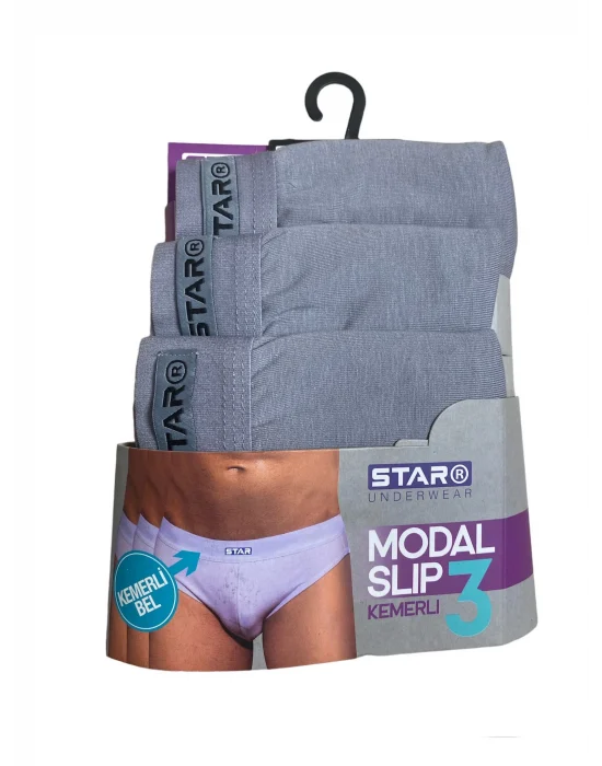 Star 109 Erkek 3lü Modal Slip