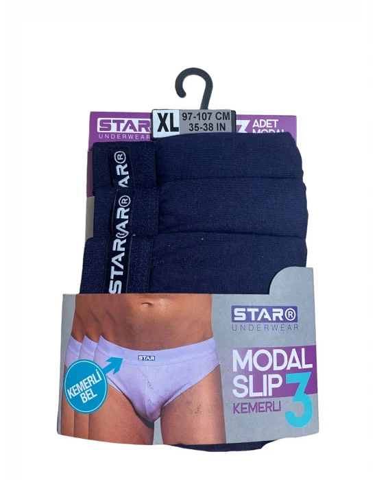 Star 109 Erkek 3lü Modal Slip