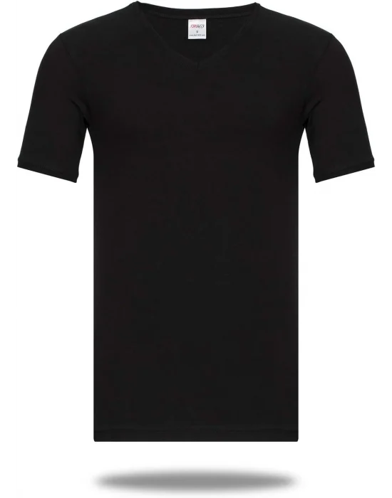 Star 206 Modal Yarım Kol V-Yaka T-Shirt Atlet