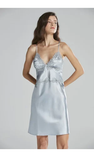 Pierre Cardin 6965 Bayan 6lı Saten Gecelik Sabahlık