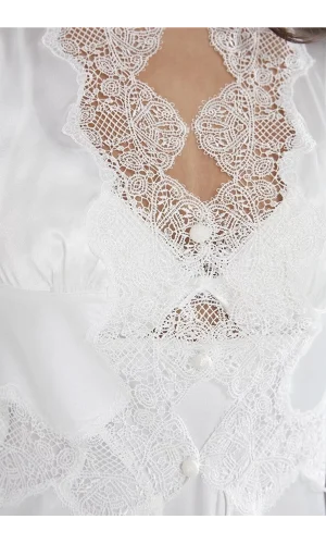 Pierre Cardin 6335 6lı Saten Gecelik Sabahlık Takım