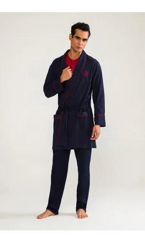 DS Damat 03000 5li Robdöşambr Erkek Damat Pijama Seti