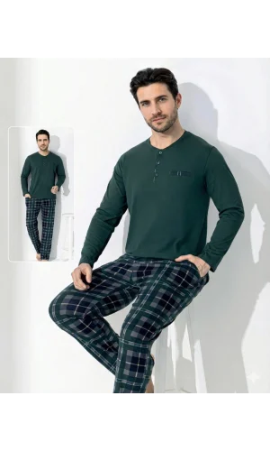 Boyraz 0692 Erkek Uzun Kol Penye Pijama Takımı