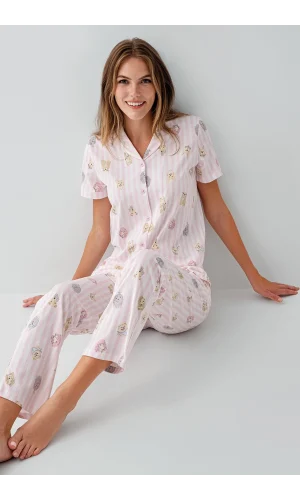 RolyPoly 3809-S Kadın Gömlek Pijama Takım