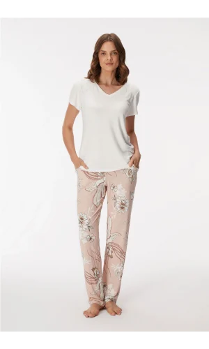Anıl 11396  Kadın T-Shirt Ve Pantalon Takım