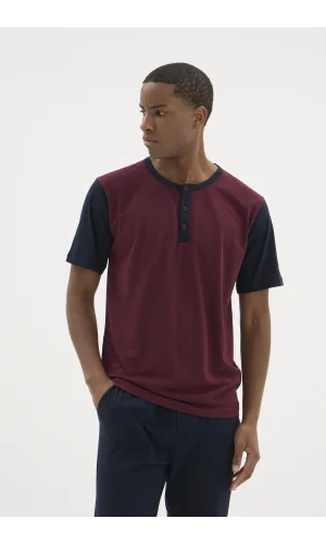 Kocabey 2205 Erkek Battal Midi Yaka Pijama Takım