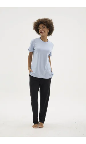 Kocabey KKT-26156K Kadın O Yaka Pijama Takımı