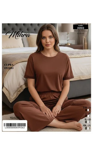 Mihra 20102 Kadın Oysho Kısa Kol Pijama Takımı
