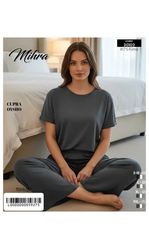 Mihra 20102 Kadın Oysho Kısa Kol Pijama Takımı