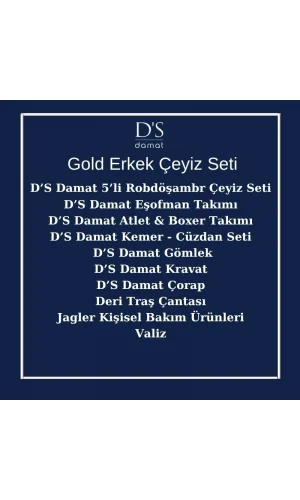 DS Damat 23 Parça Gold Erkek Çeyiz Seti Paketi