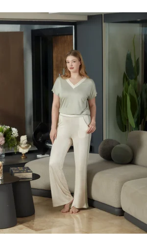 Aqua 26888 Kadın Kısa Kol Pijama Takımı
