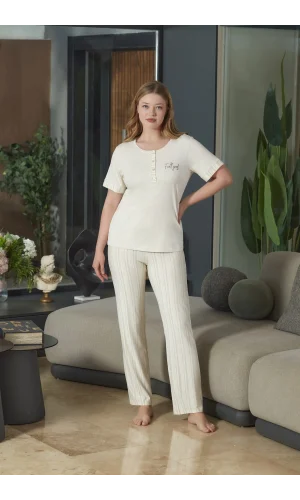 Aqua 26573 Kadın Kısa Kol Pijama Takımı