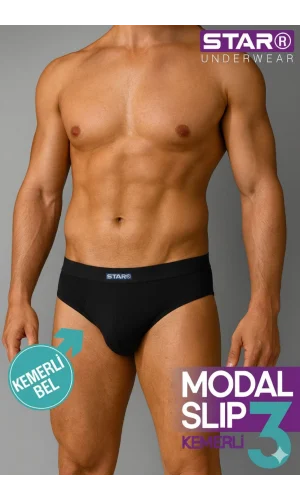 Star 109 Erkek 3lü Modal Slip