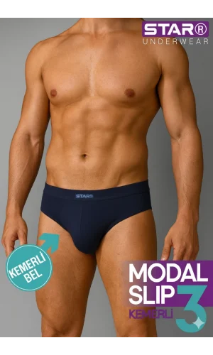 Star 109 Erkek 3lü Modal Slip