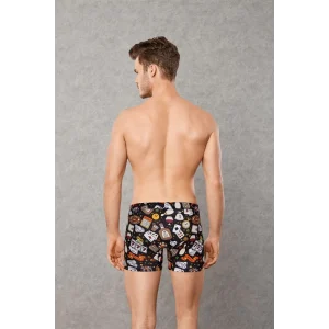 Doreanse 1817 Erkek Modal Kıbrıs Baskılı Torbalı Normal Paça Boxer