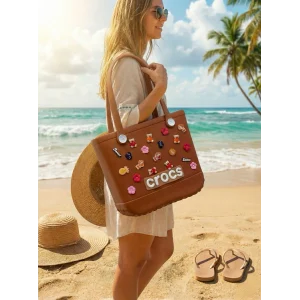 Crocs Stil Jibbitzli Kadın Plaj Çantası
