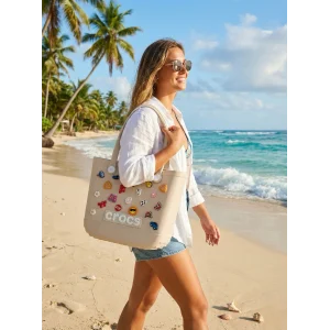 Crocs Stil Jibbitzli Kadın Plaj Çantası