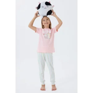 Arnetta 3571-G Kız Çocuk Kısa Kol Pijama Takımı